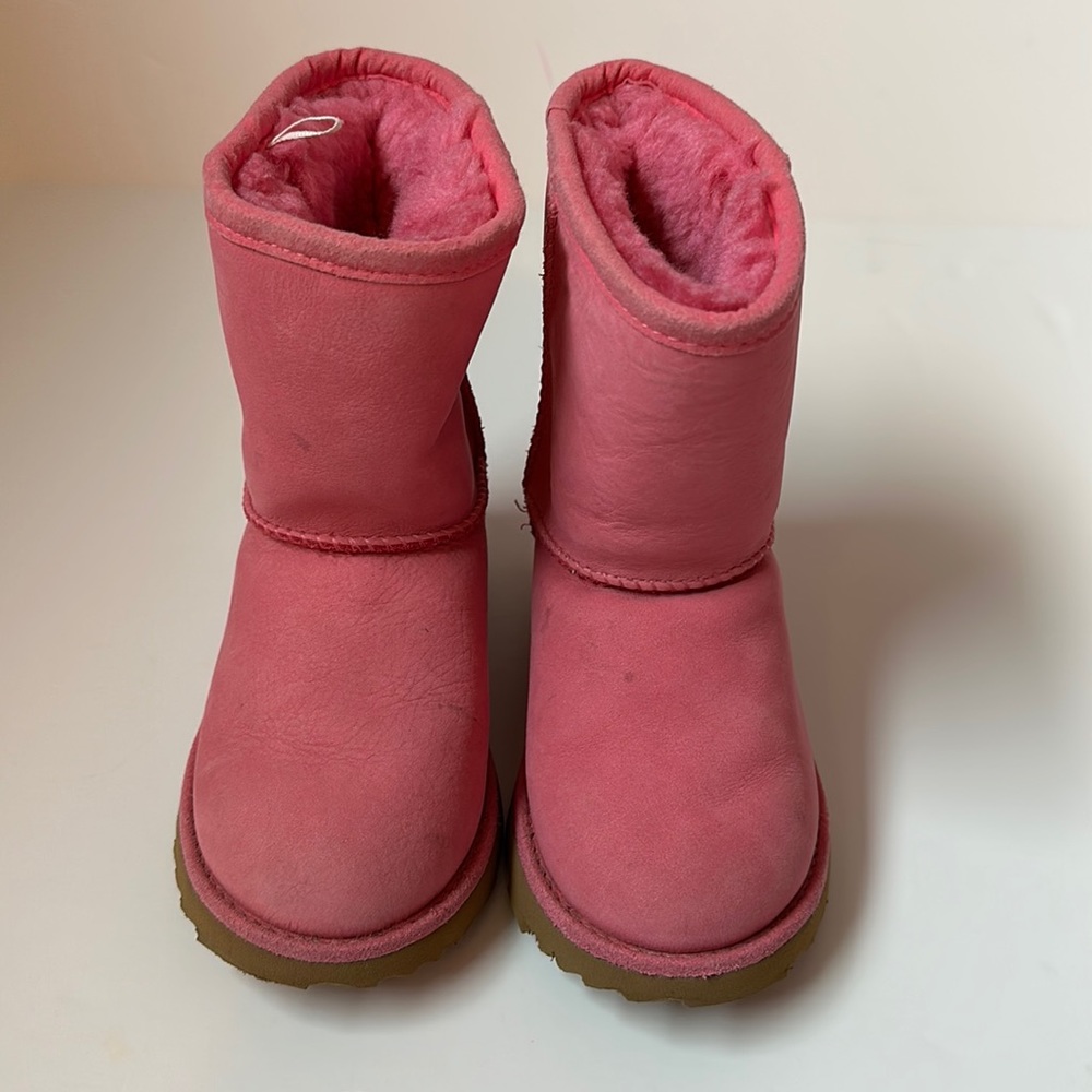 UGG pink boots girls size 10